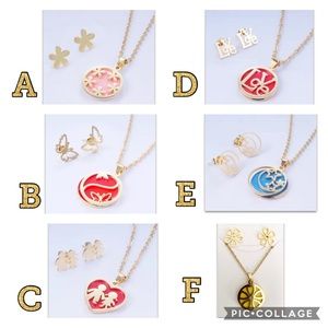 NEW Stainless Steel Necklace and Earrings Set